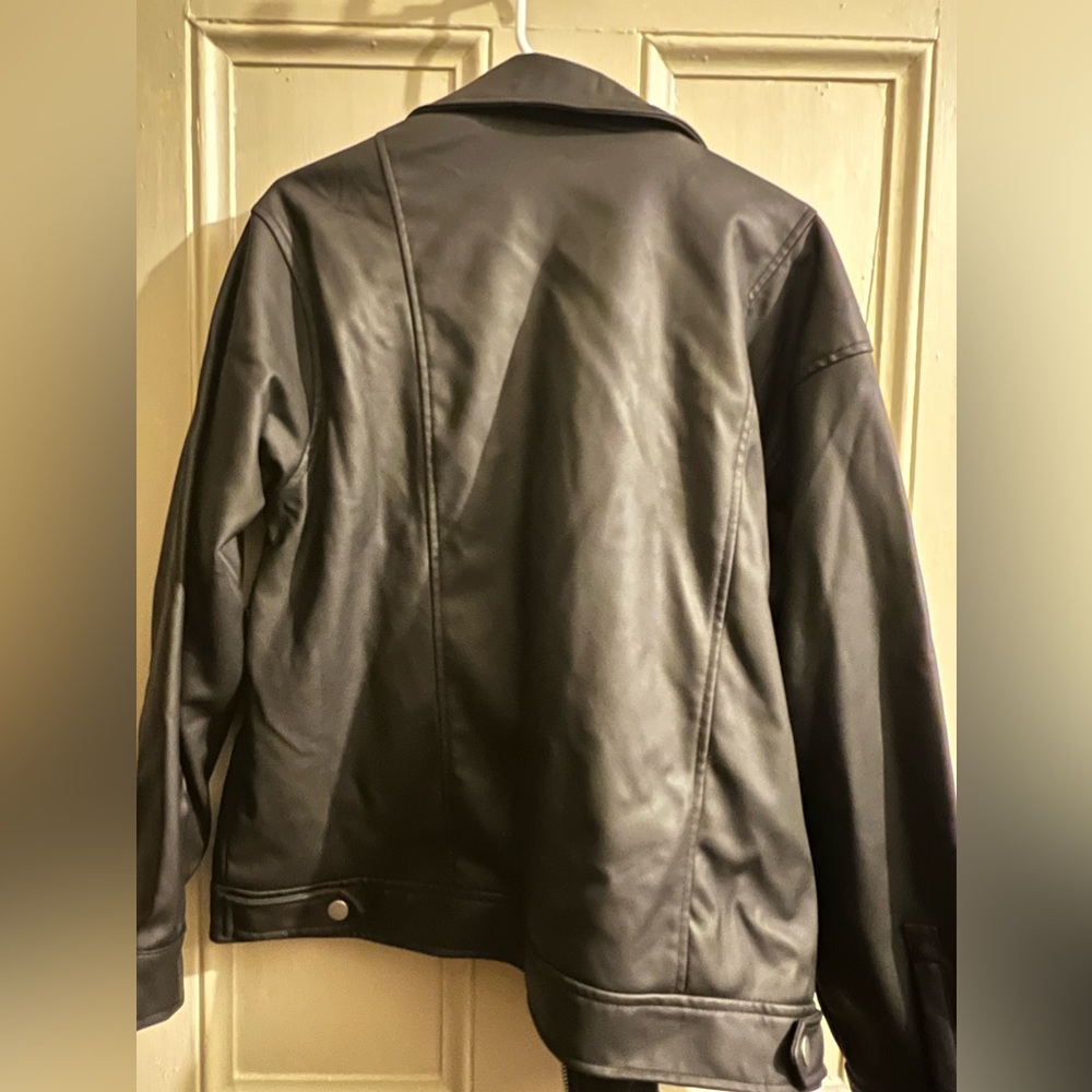 Target Universal Thread Black Leather Jacket - Picture 3 of 4